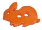Mobile Preview: Kids button as a rabbit in orange 18 mm 0,71 inch